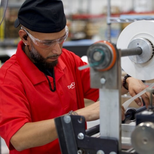 man at machine