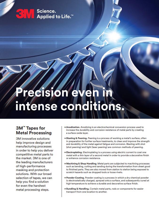 3M Tapes for Metal Processing